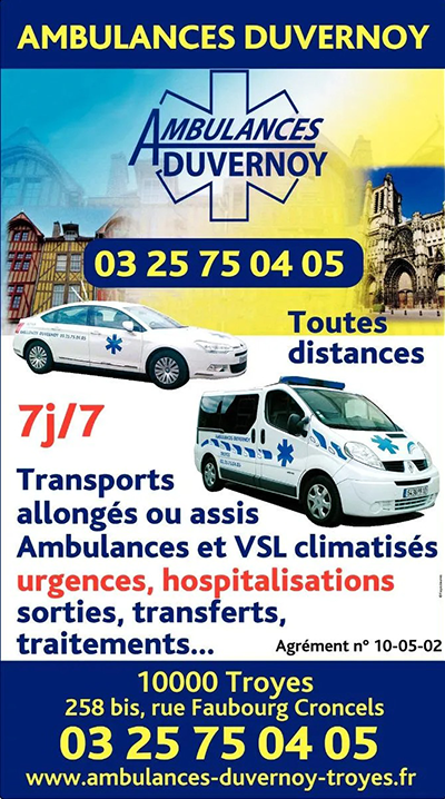 Ambulances Duvernoy Troye